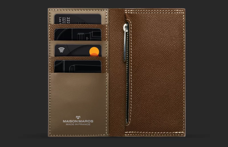 Portefeuille Grand Estey - Marron Foncé