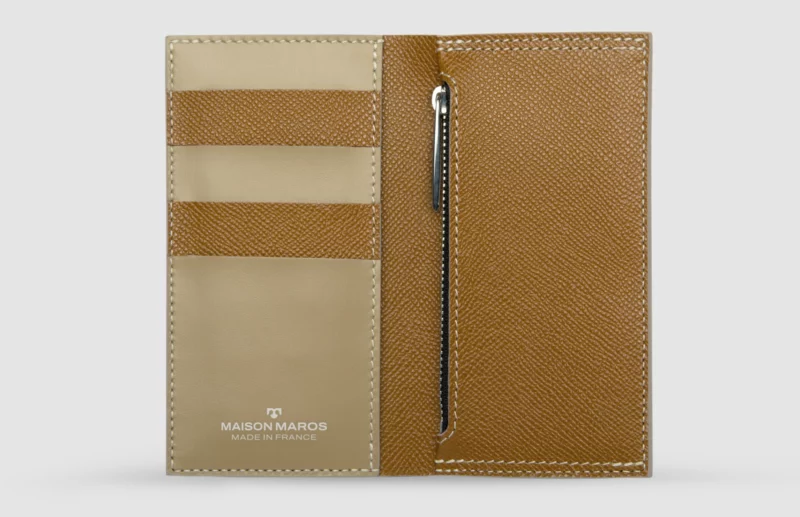 Portefeuille Grand Estey - Marron Clair