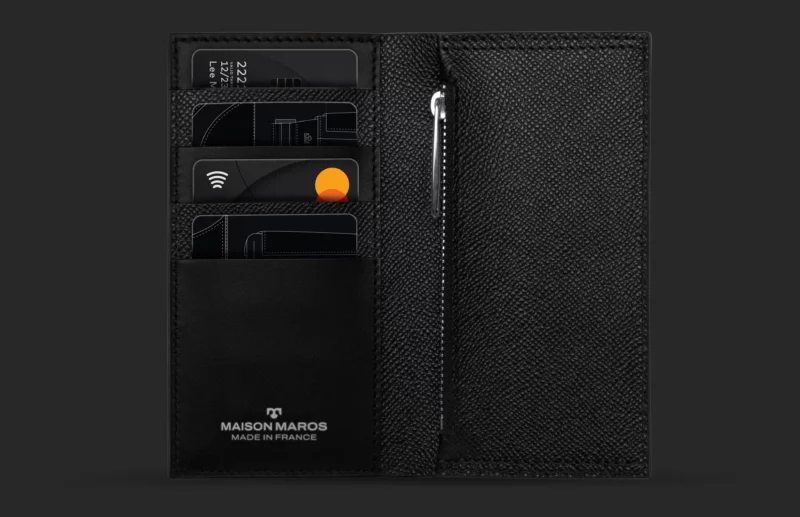 Portefeuille Grand Estey - Noir