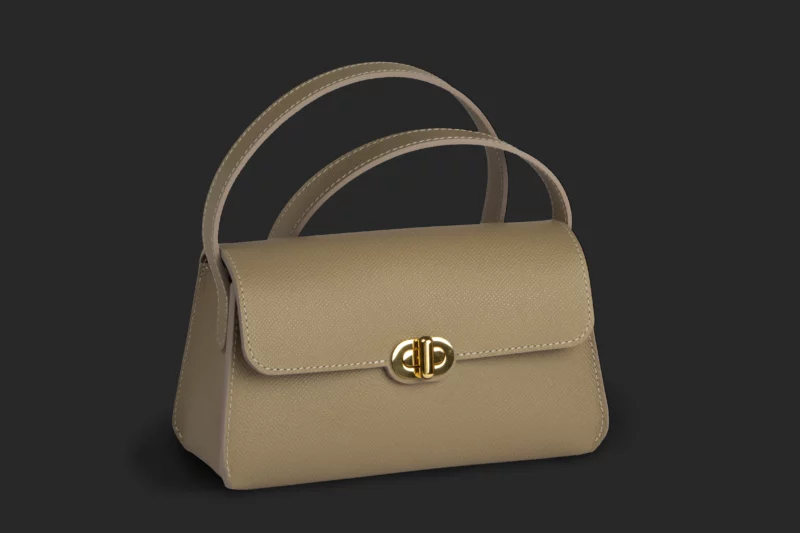 Sac à main - Beige - Or
