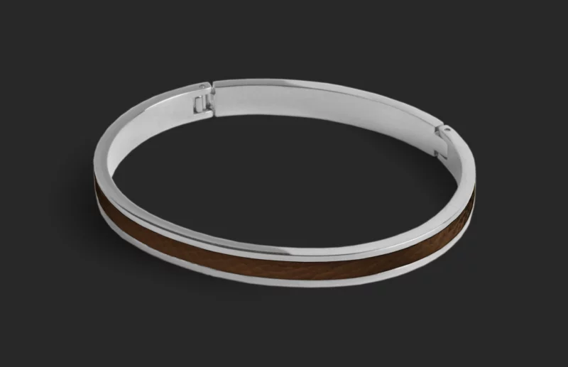 Bracelet Marron Foncé - Argent