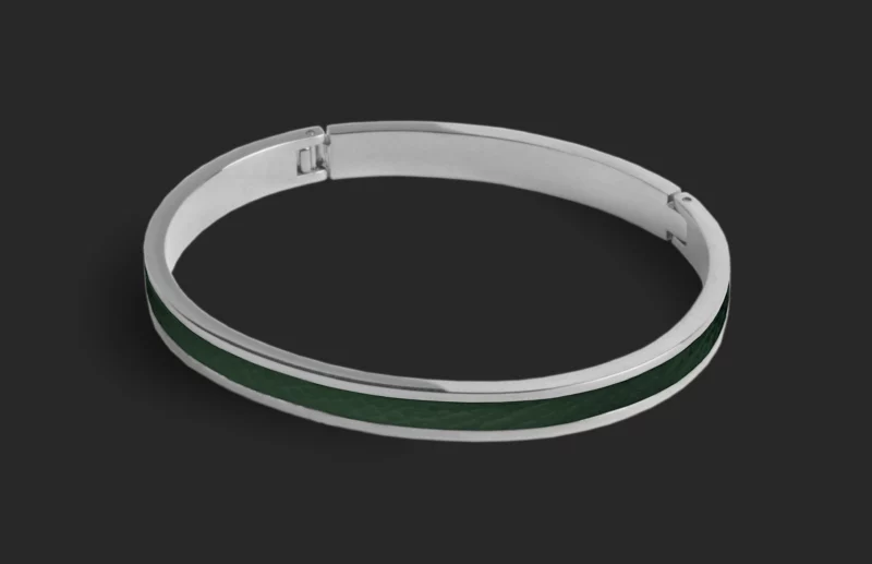 Bracelet Vert - Argent