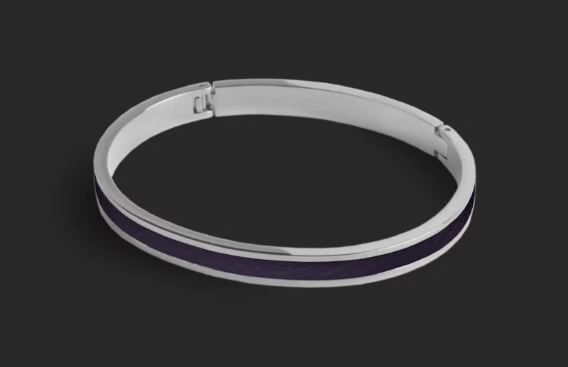 Bracelet Violet - Argent