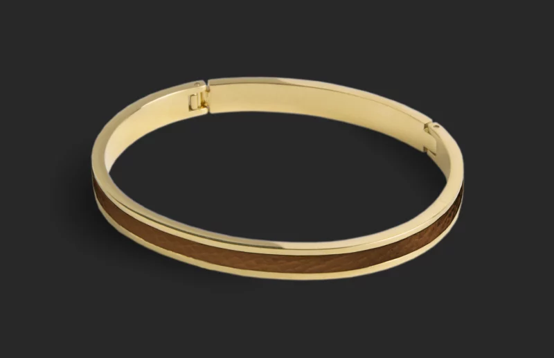 Bracelet Marron Clair - Or