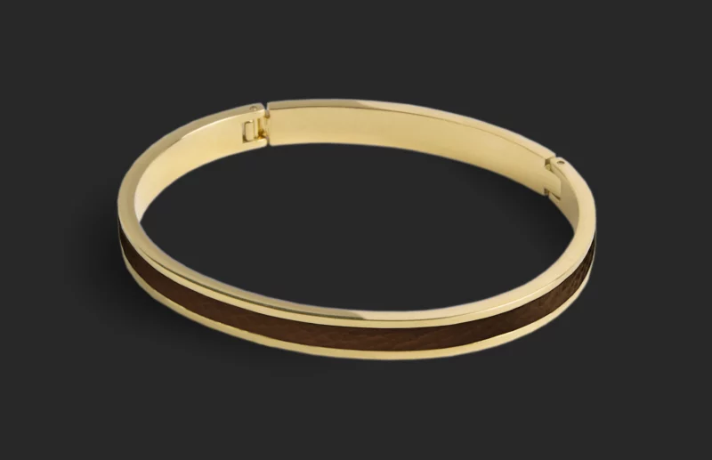 Bracelet Marron Foncé - Or