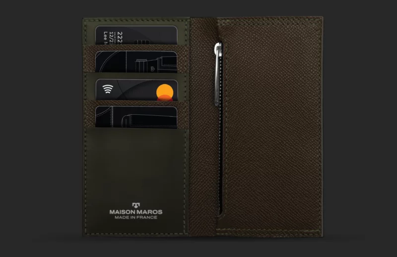 Portefeuille Grand Estey - Kaki